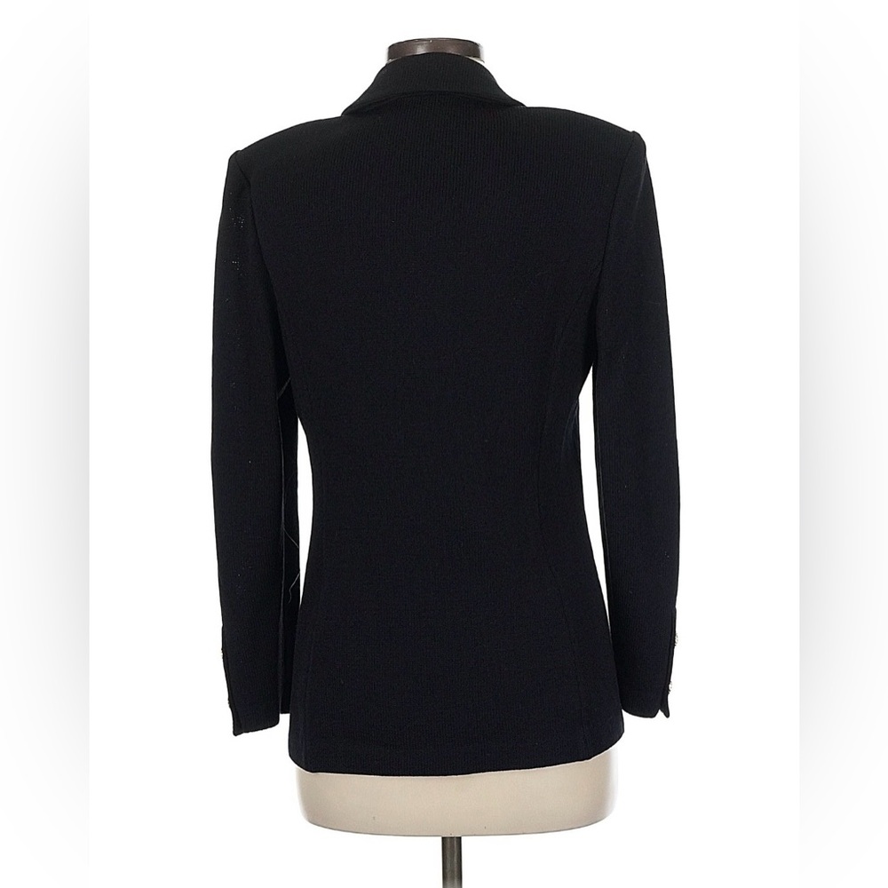 St John Evening Black Tuxedo Knit Blazer ~ Sz 6 - Picture 4 of 6